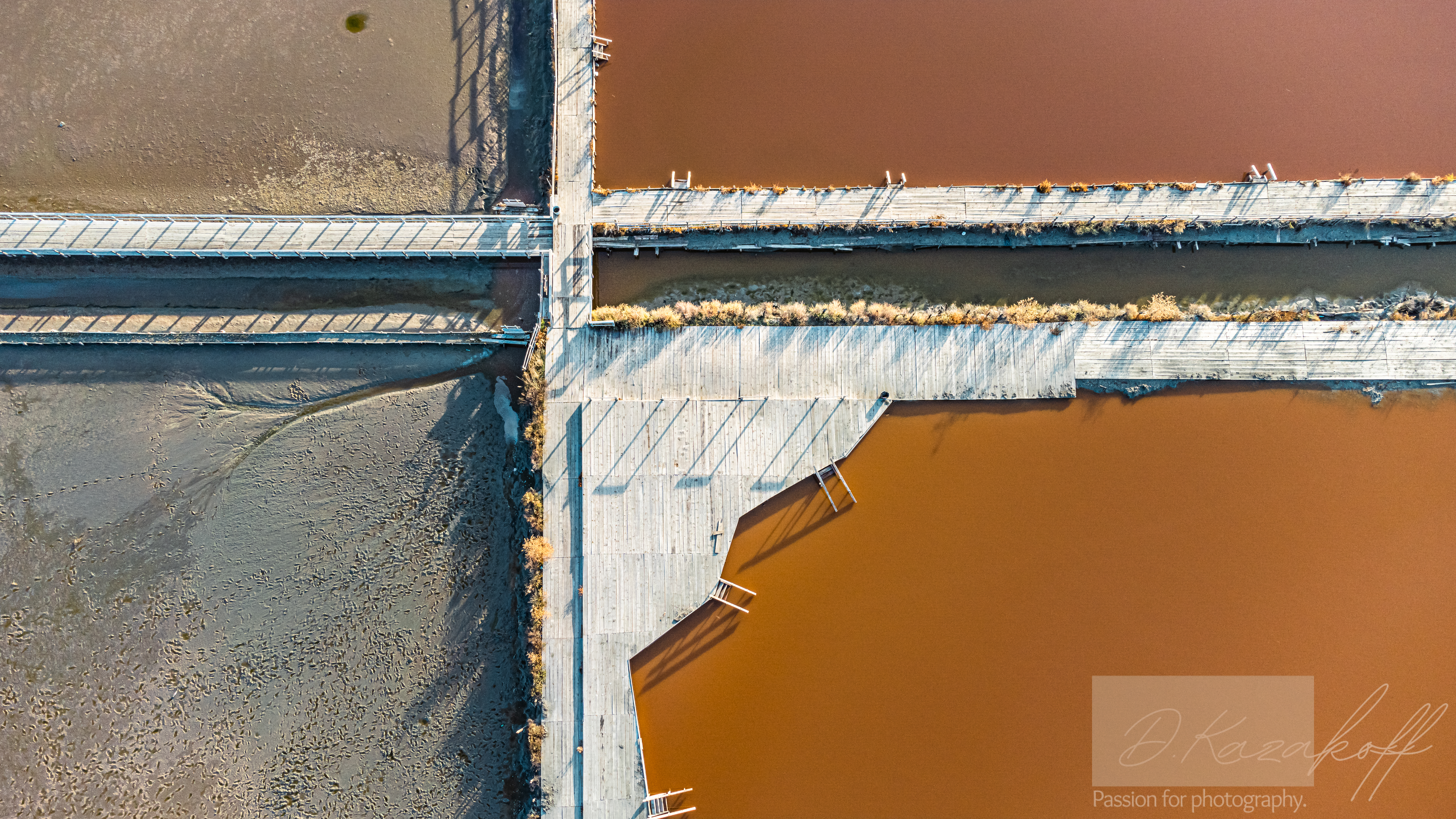 Salt basin viewed from above