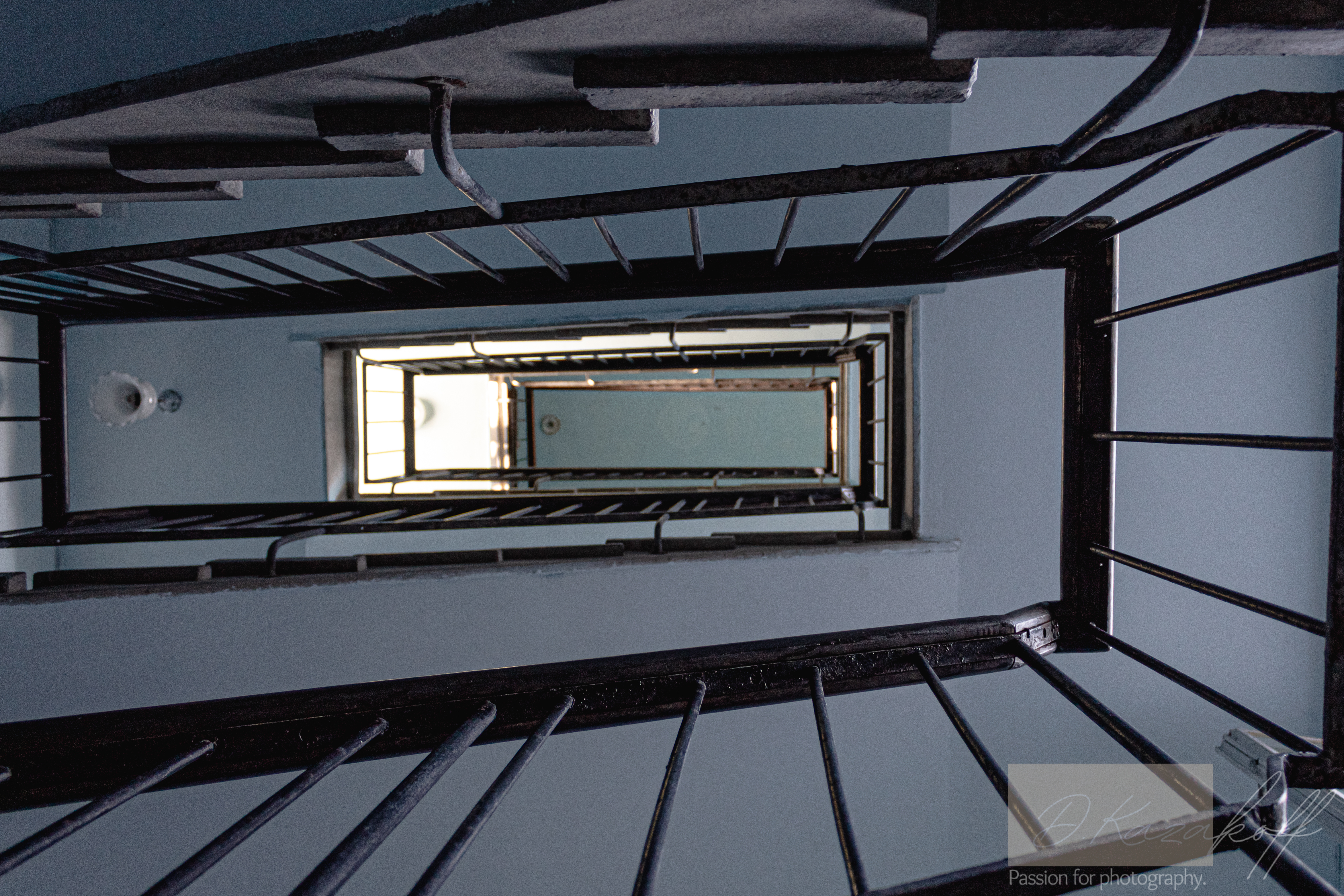 Staircase leading to the top