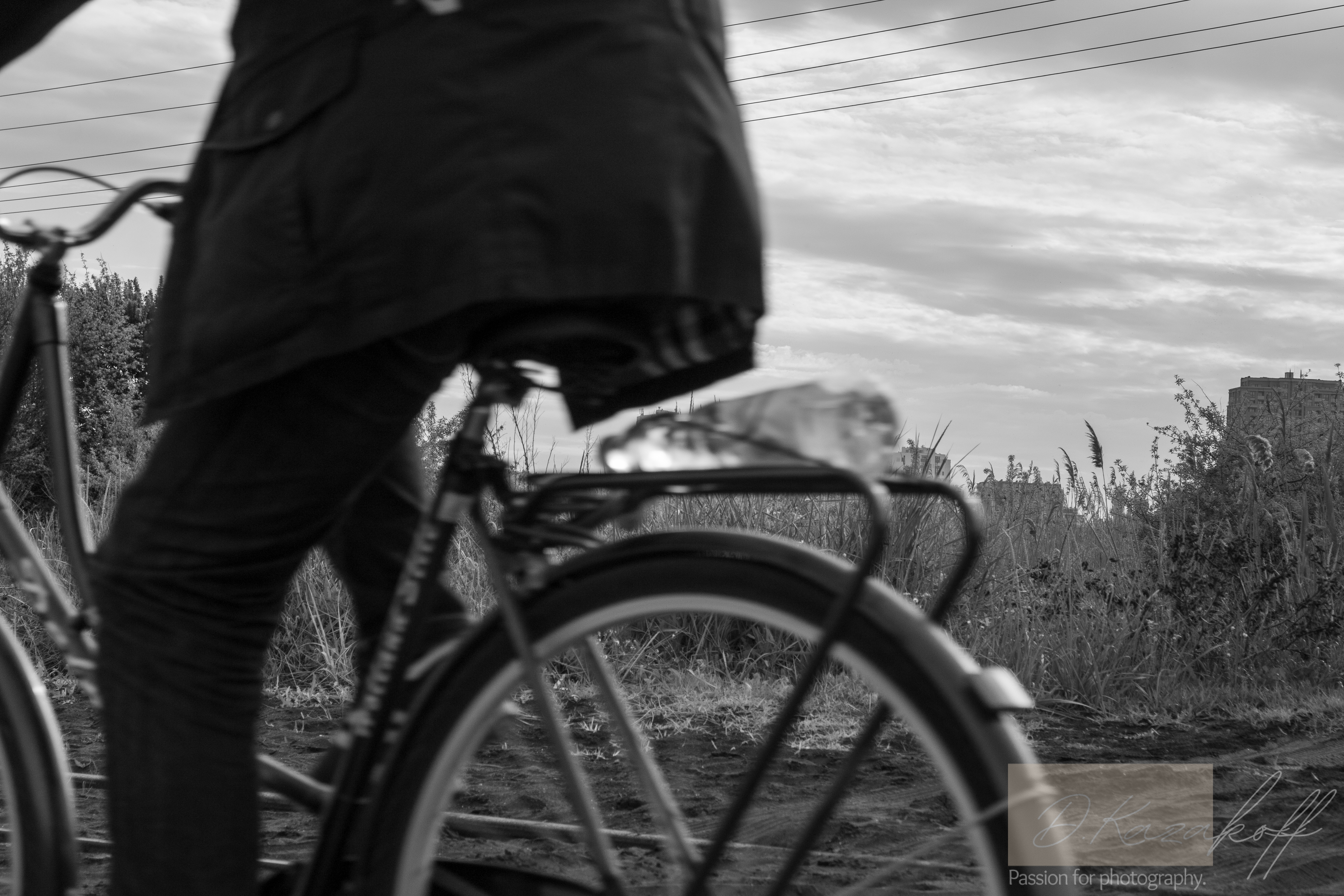Bike over skyline